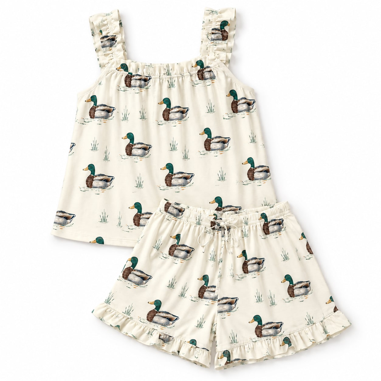 Mallard Ruffle pajama set