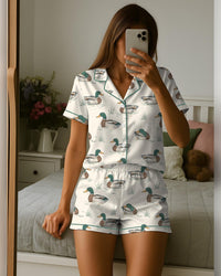 Mallard Duck Satin Pajama Set